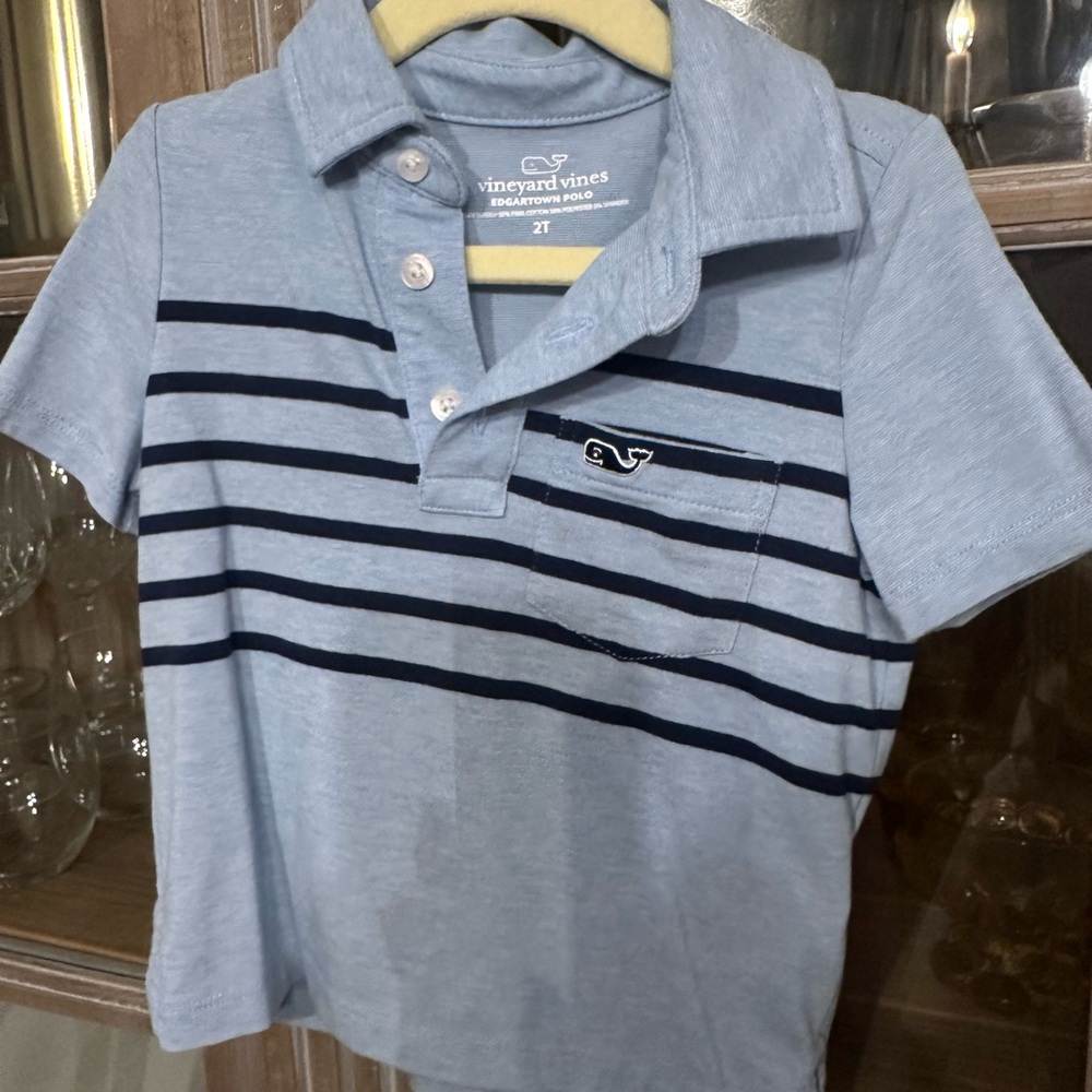 Vineyard Vines Edgartown Polo in Light Blue